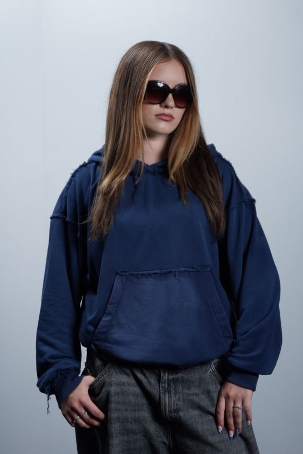 SHARED VISION HOODIE navy blue