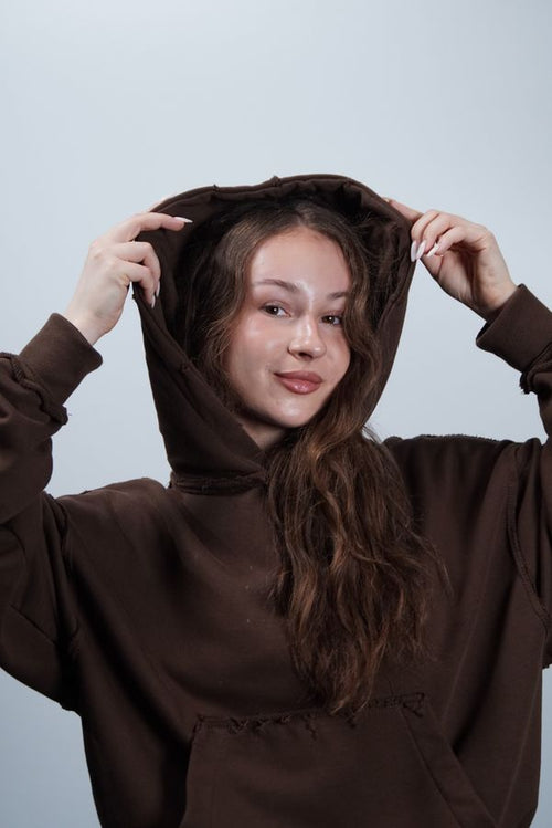 SHARED VISION HOODIE brown