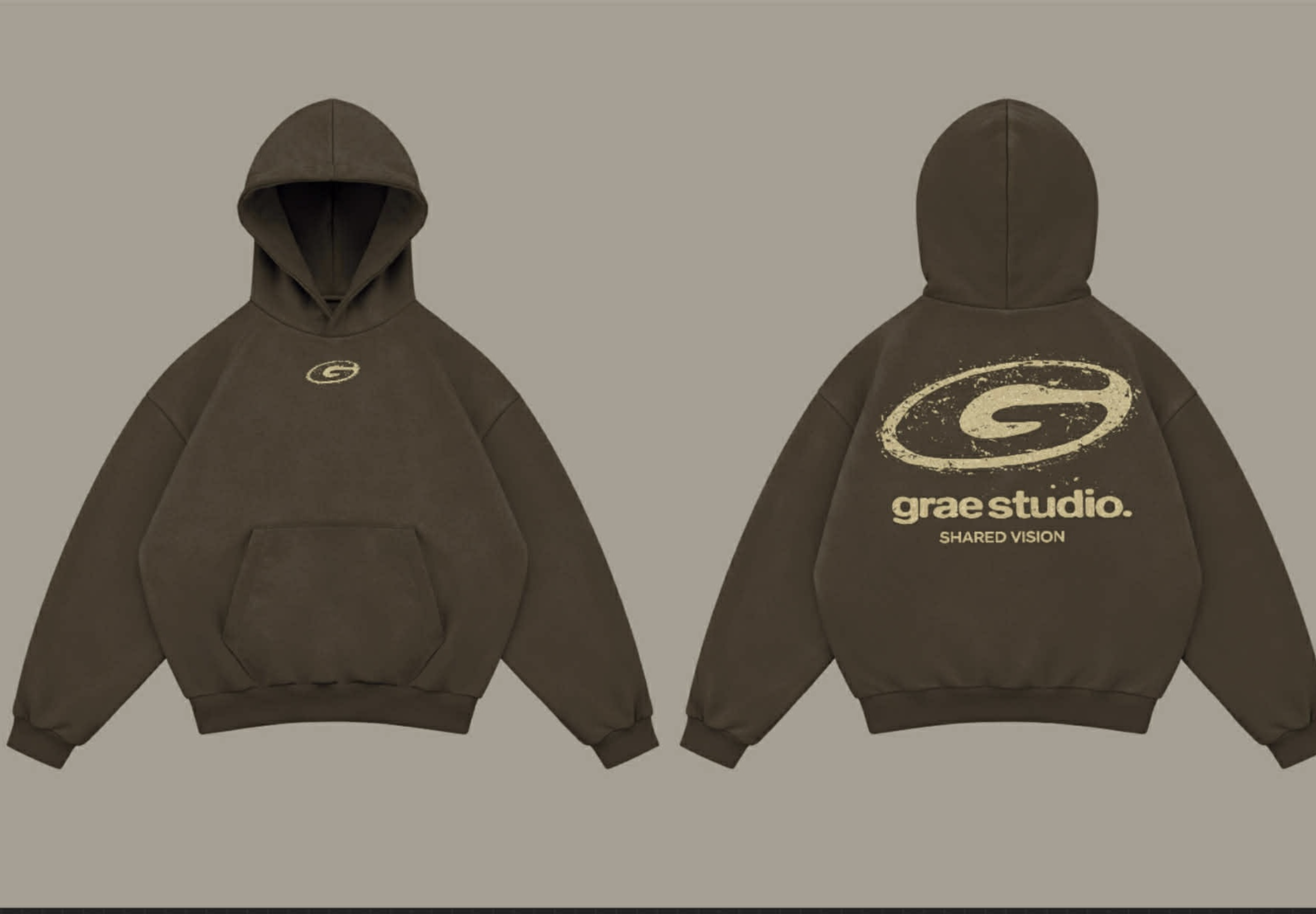 SHARED VISION HOODIE brown
